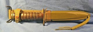 Wwii Or Post U.  S.  Army M - 4 Bayonet Manf.  By Pal,  B.  M.  Co.  M8a1 Scabbard.
