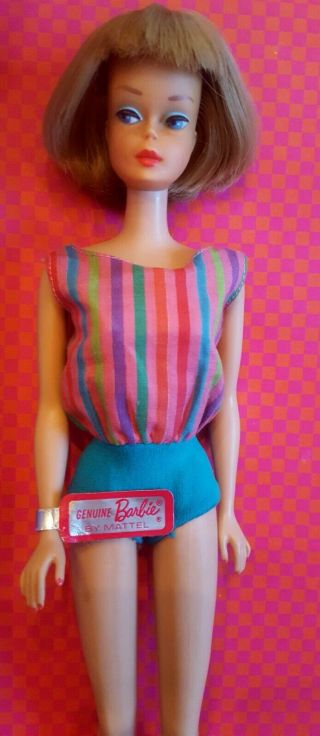 Vintage Long Haired American Girl Barbie Silver Ash W/box