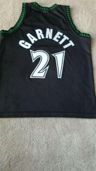 Vintage NBA Kevin Garnett Minnesota Timberwolves Starter Jersey Authentic 46 2