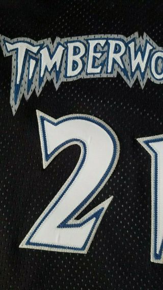 Vintage NBA Kevin Garnett Minnesota Timberwolves Starter Jersey Authentic 46 3