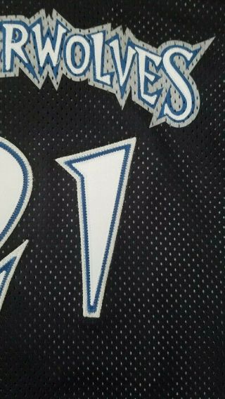 Vintage NBA Kevin Garnett Minnesota Timberwolves Starter Jersey Authentic 46 4