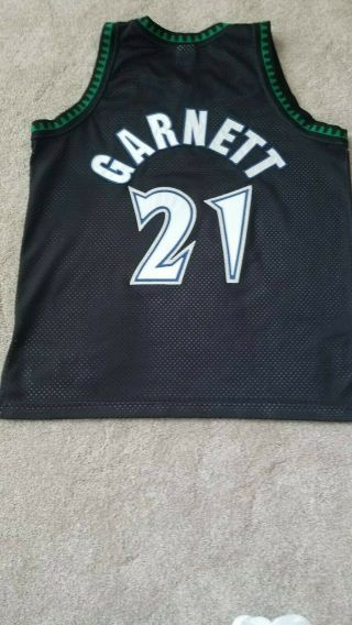 Vintage NBA Kevin Garnett Minnesota Timberwolves Starter Jersey Authentic 46 9