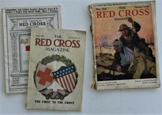 Ww1 American Red Cross Magazines August 1915,  July 1917,  & May 1918