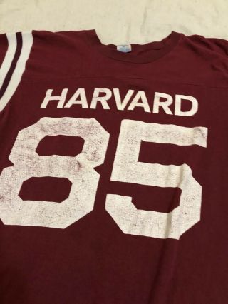 Vintage 70s Champion Blue Bar Harvard University T - Shirt - Sz M Sports College