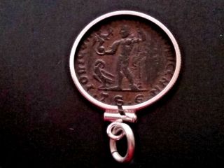 Constantine Great AE2 Ancient Roman Coin Sterling Silver Pendant Sandy 2