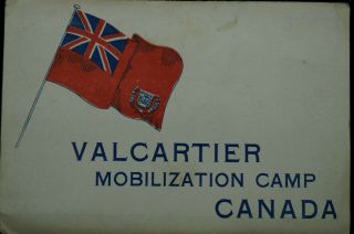 Ww1 Canadian Cef Valcartier Mobilization Camp Canada Photo Accordion Postcard