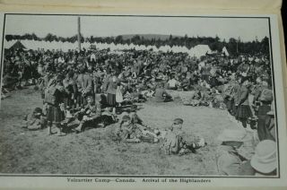 WW1 Canadian CEF valcartier mobilization Camp Canada photo accordion Postcard 4