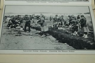 WW1 Canadian CEF valcartier mobilization Camp Canada photo accordion Postcard 5