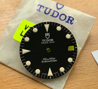 1980 ' s Tudor Submariner Date ref.  79090 NOS Dial Tritium Handset 3