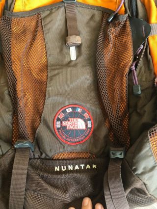 The North Face Vintage 1990 Nunatak Trans Antartica Backpack Orange Brown RARE 2