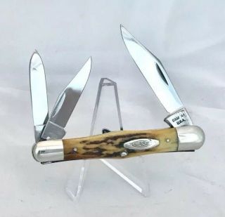 Vintage Case Xx Stag Usa 5383 Whittler Knife,  Near,  1965 - 69,