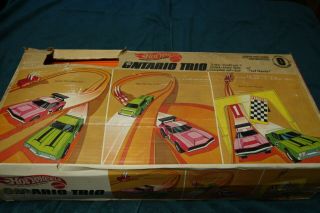 Vintage Rare Hot Wheels Redlines Ontario Trio Race Track Set Complete - - No Cars