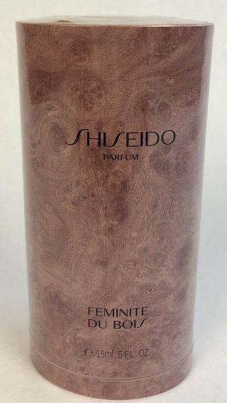 Shiseido Feminite Du Bois Parfum 15ml.  5 Fl Oz Vintage Rare Factory