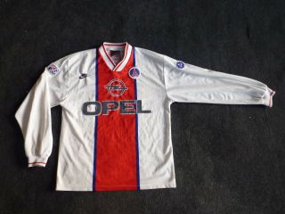 Vintage Retro Paris Saint Germain PSG shirt Jersey Nike Opel Long Sleeve 2