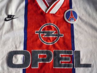 Vintage Retro Paris Saint Germain PSG shirt Jersey Nike Opel Long Sleeve 3