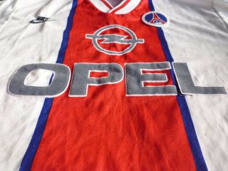 Vintage Retro Paris Saint Germain PSG shirt Jersey Nike Opel Long Sleeve 4