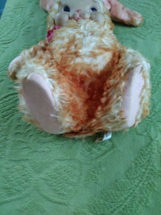 Vintage Rushton Rubber Face Faced Brown Stuffed Animal Plush Bunny Rabbit 50 ' s 5