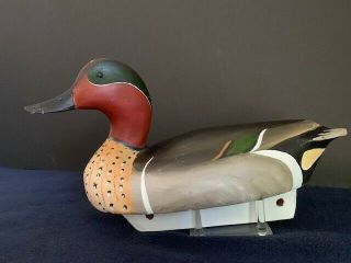 Vintage Wood Duck Decoy Bill Goenne