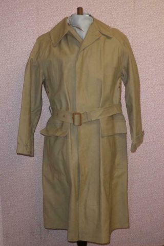 Vintage Hydrophast Reg Reinforced Rubber Riding Coat To Fit Chest Size 40 "