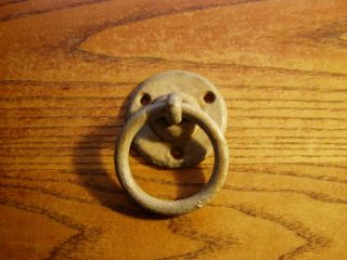 Old Horse Tie Hitching Post 2 1/2 " Ring Barn Door Pull Plant Hanger Vintage