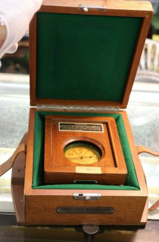 Vintage Hamilton Chornometer Watch Model 22 Navy DE419 9