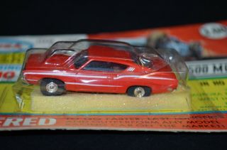 Vintage Aurora Red Ford Torino 1108 BLISTER PACK NEVER RAN 3