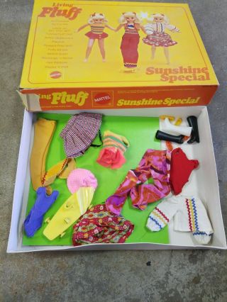 Incomplete Vintage Mattel Living Fluff Barbie Set,  plus bonus Peggy Ann doll 3