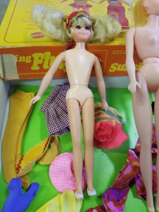 Incomplete Vintage Mattel Living Fluff Barbie Set,  plus bonus Peggy Ann doll 5