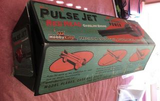 Vtg Hobby King Red Head Pulse Jet model airplane engine RC car boat gas 8