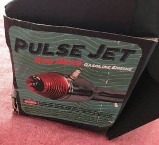Vtg Hobby King Red Head Pulse Jet model airplane engine RC car boat gas 9