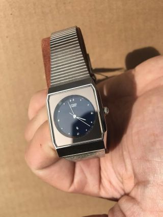 Vintage NOS CITIZEN Quartz 31 - 4633 - 73 Blue Dial Men ' s Watch Gorgeous 5