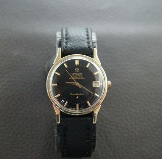 VINTAGE OMEGA CONSTELLATION PIE PAN GOLD & STEEL AUTOMATIC CAL.  561 REF.  168.  005 4