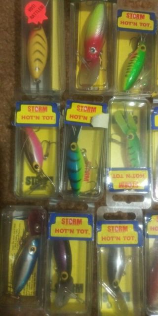 35 Vintage Storm Hot N Tot Lures.  pre rapala 2