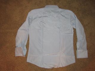 Rare Gucci Tom Ford Vintage Light Blue Silk / Cotton Shirt Size US 16 / IT 41 5