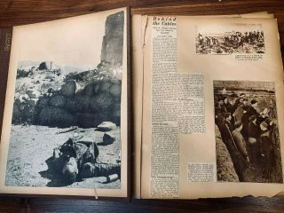 WW2 Spanish Civil War ScrapBook Newspaper Clippings Military Army WWII 5