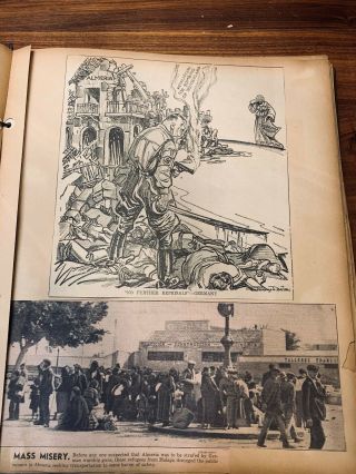WW2 Spanish Civil War ScrapBook Newspaper Clippings Military Army WWII 8
