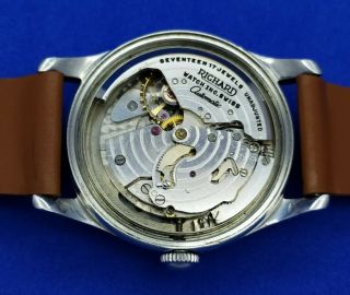 Rare Vintage Richard Bumper Automatic Stainless Steel Mens Wristwatch Swiss 2