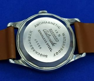 Rare Vintage Richard Bumper Automatic Stainless Steel Mens Wristwatch Swiss 7