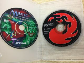 Magic The Gathering Win95 & Spells Of The Ancients Expansion 97 Discs Only