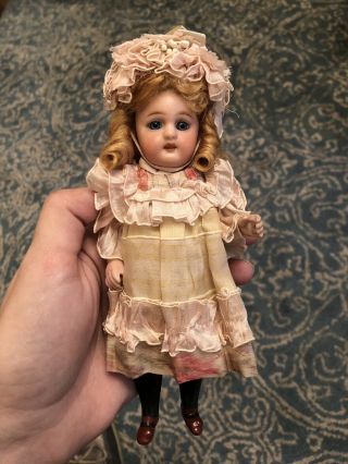 7” Antique Rare All Bisque French Market Simon Halbig 886 Mignonette Doll