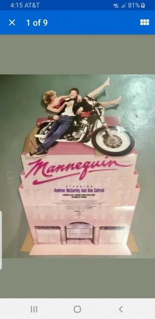 Mannequin 1987 Vintage Movie Standee Video Store 3d Display Old Stock Inbox
