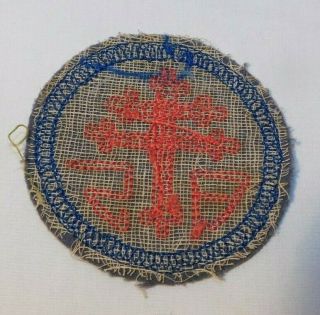 RARE World War I Wool Blanket Advance Section Service of Supply Military Patch 2