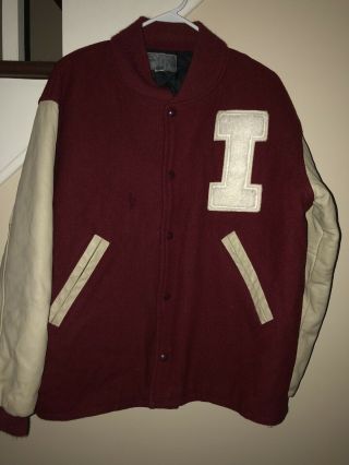 Vintage 90’s University Of Indianna Letterman Jacket Size 42