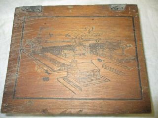 Vintage Capewell Horse Nail Co Wood Advertising Box Crate Engraved Factory Lid