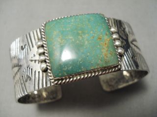 Opulent Vintage Navajo Royston Turquoise Sterling Silver Bracelet
