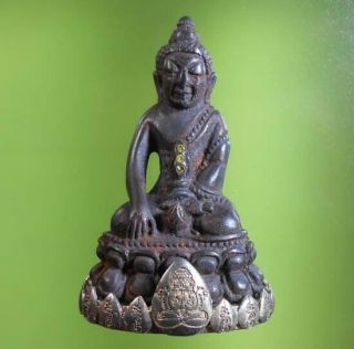Perfect Old Amulet Phrakring Lp Mhoon Very Rare From Siam