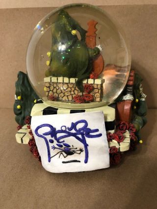Grateful Dead Stanley Mouse Musical Note And Glitter Snow Globe RARE Vintage 4