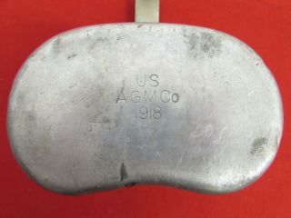 Wwi Us Army 1918 Canteen Cup Marked Agm Company.