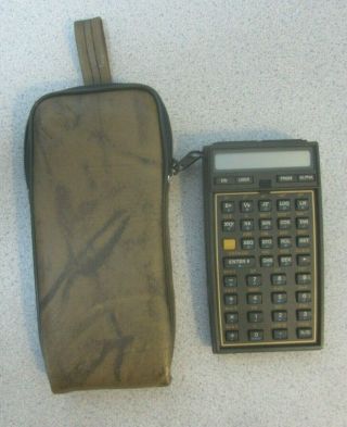Hp - 41cx Rare Vintage Programmable Calculator Great & Soft Case & Batt