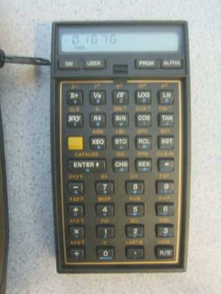HP - 41CX Rare Vintage Programmable Calculator Great & soft case & batt 2